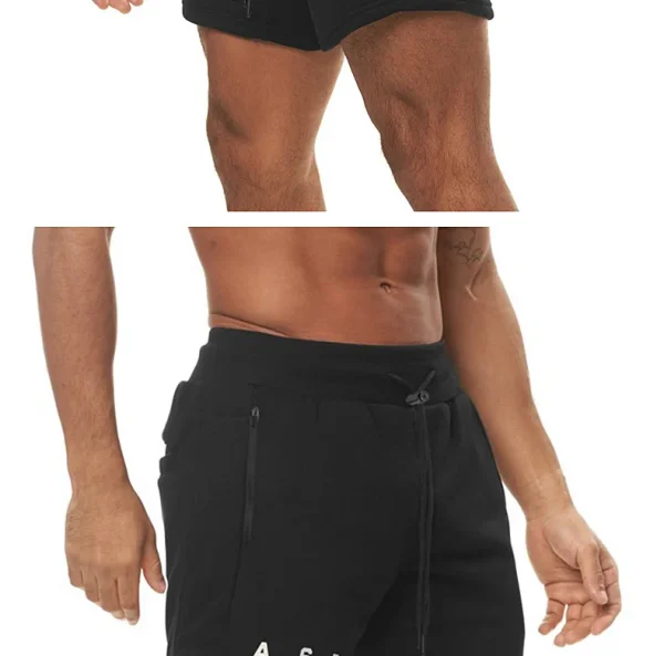 Men's Cotton Summer Gym Sweatpants Running Shorts Sports Jogging Fitness Shorts Men Sweat Shorts Bodybuilding Short Casual Pants - Image 19