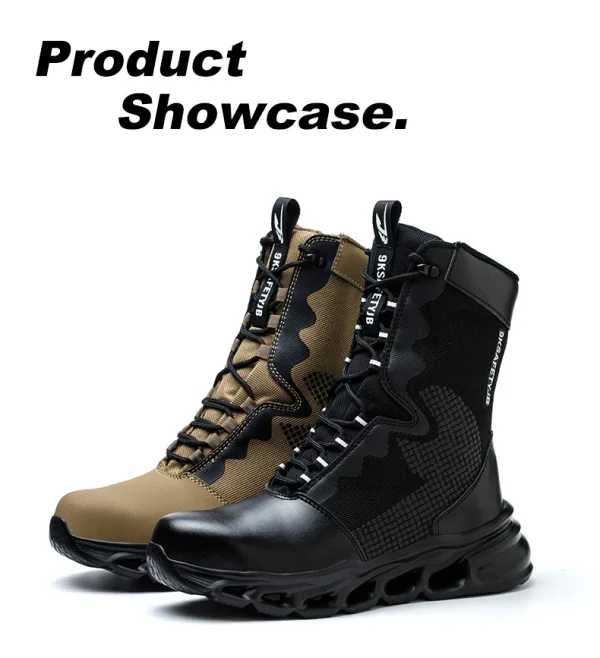 Men Safety Shoes Indestructible Steel Toe Work Boot Puncture-proof Sneakers Breathable Light Comfortable Construction Work Shoes - Image 28
