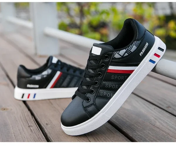 2024 Mens Casual Sneakers New Fashion Lace-up White Shoes Student Comfort Sports Plus Size Vulcanized Shoes Zapatillas De Hombre - Image 36