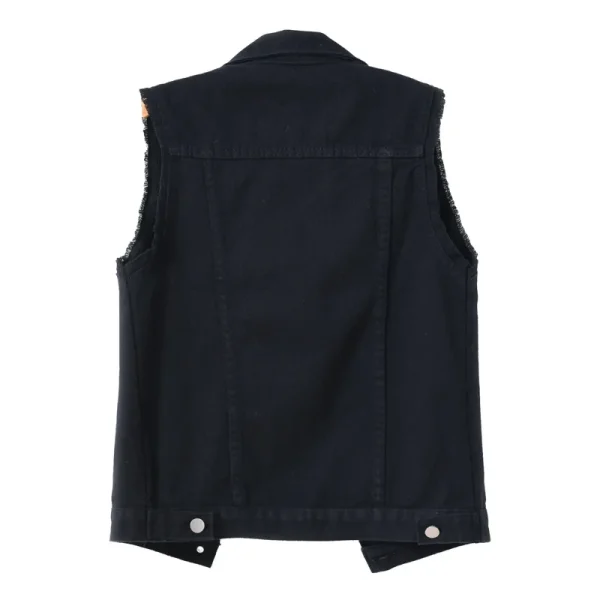 Women big size 6XL Denim Vest Sleeveless Waistcoat Students Casual Tops Jeans Jackets Red Pink Purple Yellow Blue White Jacket - Image 65