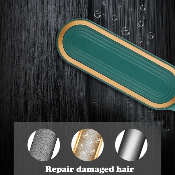 Hair Straightener Brush Negative Ion Straightening Hot Comb Iron With Anti-Scald Feature  & LCD Display Professional Hair Tools - Image 16