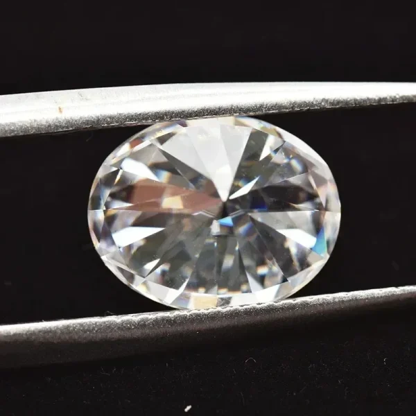 Moissanite Gemstone Oval Cut D Color VVS1 Lab Synthetic Created Heat Diamond for DIY Jewelry Making Materials with GRA Report - Image 6