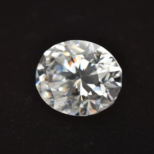 Moissanite Gemstone Oval Cut D Color VVS1 Lab Synthetic Created Heat Diamond for DIY Jewelry Making Materials with GRA Report - Image 11
