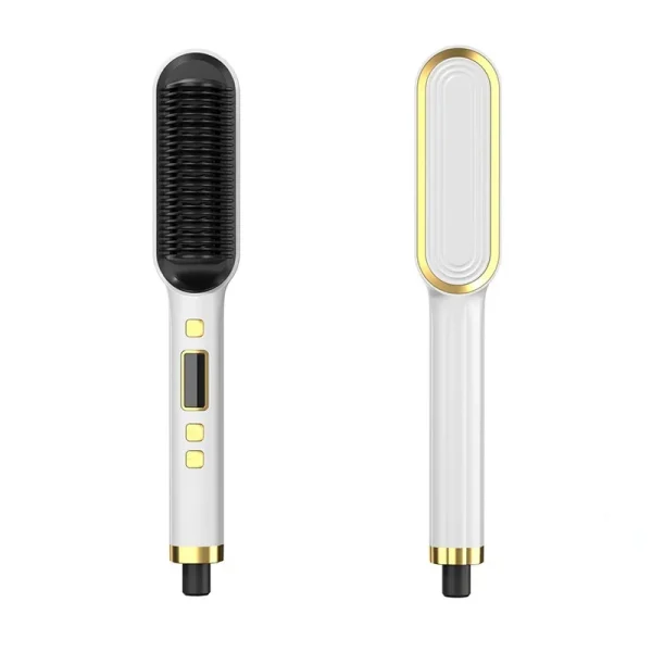 Hair Straightener Brush Negative Ion Straightening Hot Comb Iron With Anti-Scald Feature  & LCD Display Professional Hair Tools - Image 8