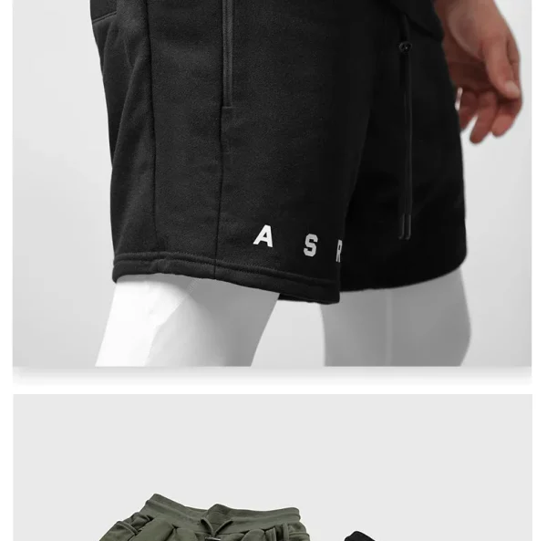 Men's Cotton Summer Gym Sweatpants Running Shorts Sports Jogging Fitness Shorts Men Sweat Shorts Bodybuilding Short Casual Pants - Image 13