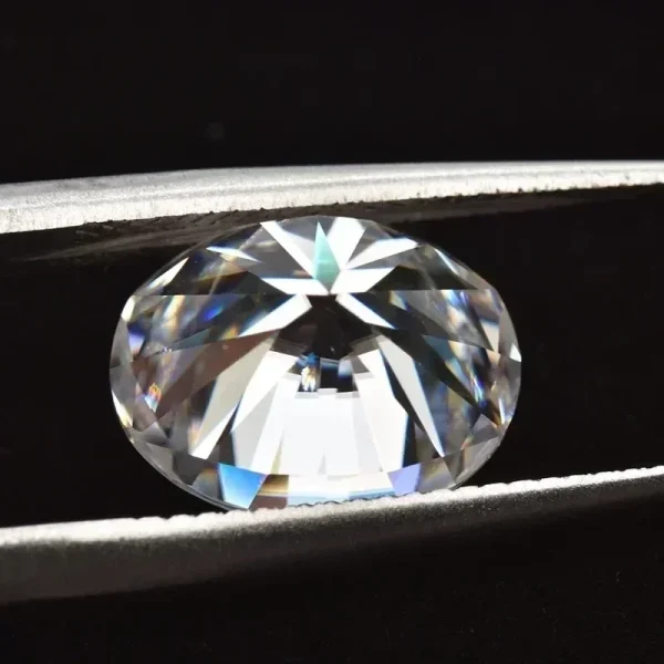 Moissanite Gemstone Oval Cut D Color VVS1 Lab Synthetic Created Heat Diamond for DIY Jewelry Making Materials with GRA Report - Image 5