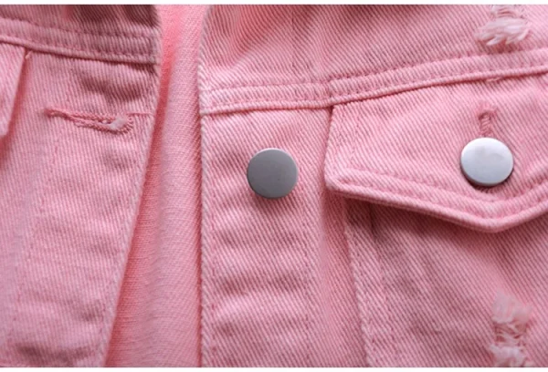 Women big size 6XL Denim Vest Sleeveless Waistcoat Students Casual Tops Jeans Jackets Red Pink Purple Yellow Blue White Jacket - Image 20