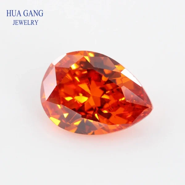 Multicolor Pear Shape Cubic Zirconia Stone Loose  Synthetic Gems Beads CZ Stones For Jewelry 2x3~13x18mm AAAAA - Image 11
