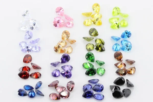 Multicolor Pear Shape Cubic Zirconia Stone Loose  Synthetic Gems Beads CZ Stones For Jewelry 2x3~13x18mm AAAAA - Image 27