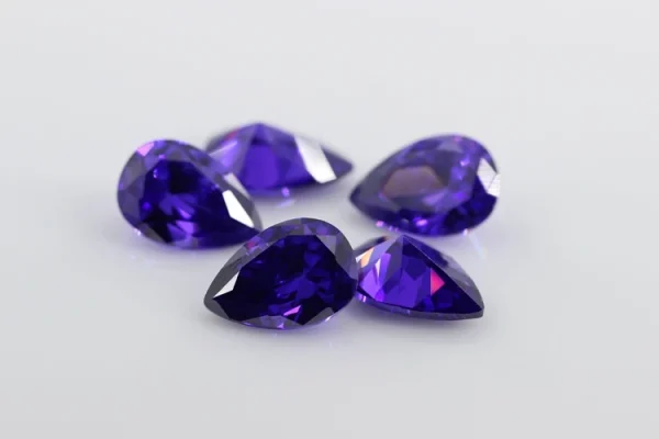 Multicolor Pear Shape Cubic Zirconia Stone Loose  Synthetic Gems Beads CZ Stones For Jewelry 2x3~13x18mm AAAAA - Image 48