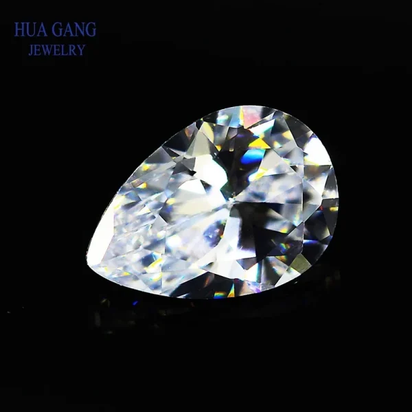 Multicolor Pear Shape Cubic Zirconia Stone Loose  Synthetic Gems Beads CZ Stones For Jewelry 2x3~13x18mm AAAAA - Image 7