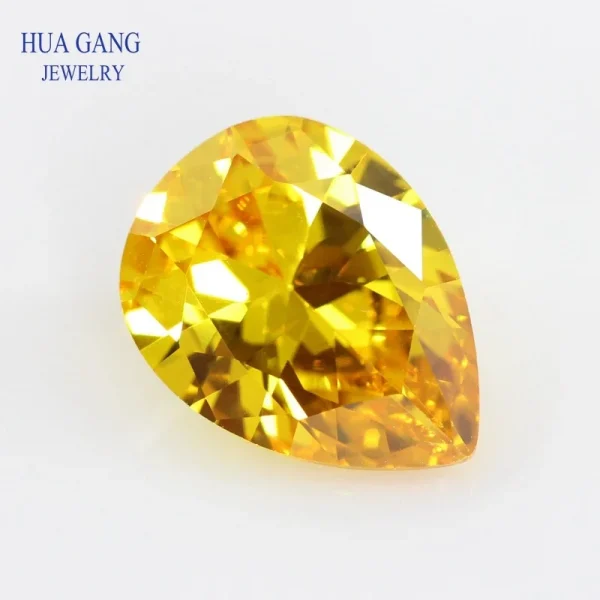 Multicolor Pear Shape Cubic Zirconia Stone Loose  Synthetic Gems Beads CZ Stones For Jewelry 2x3~13x18mm AAAAA - Image 14