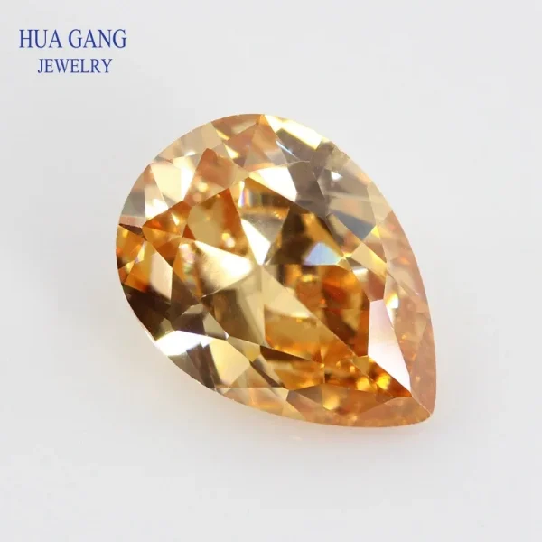 Multicolor Pear Shape Cubic Zirconia Stone Loose  Synthetic Gems Beads CZ Stones For Jewelry 2x3~13x18mm AAAAA - Image 23