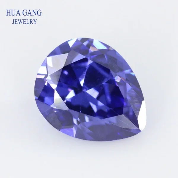 Multicolor Pear Shape Cubic Zirconia Stone Loose  Synthetic Gems Beads CZ Stones For Jewelry 2x3~13x18mm AAAAA - Image 19