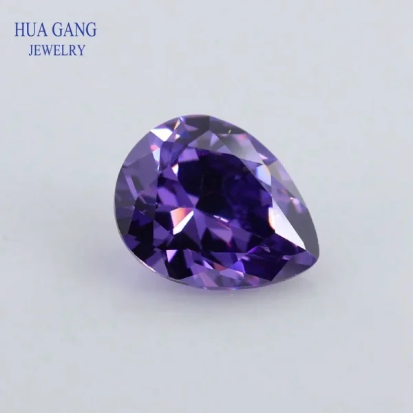 Multicolor Pear Shape Cubic Zirconia Stone Loose  Synthetic Gems Beads CZ Stones For Jewelry 2x3~13x18mm AAAAA - Image 17