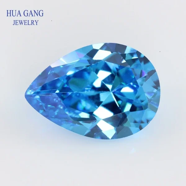 Multicolor Pear Shape Cubic Zirconia Stone Loose  Synthetic Gems Beads CZ Stones For Jewelry 2x3~13x18mm AAAAA - Image 12