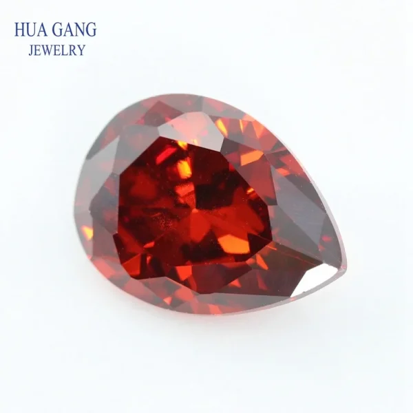 Multicolor Pear Shape Cubic Zirconia Stone Loose  Synthetic Gems Beads CZ Stones For Jewelry 2x3~13x18mm AAAAA - Image 10