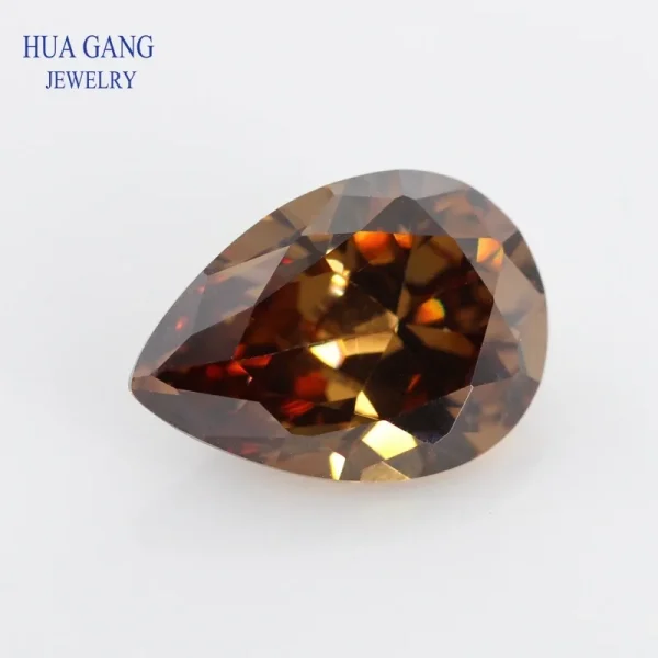Multicolor Pear Shape Cubic Zirconia Stone Loose  Synthetic Gems Beads CZ Stones For Jewelry 2x3~13x18mm AAAAA - Image 24