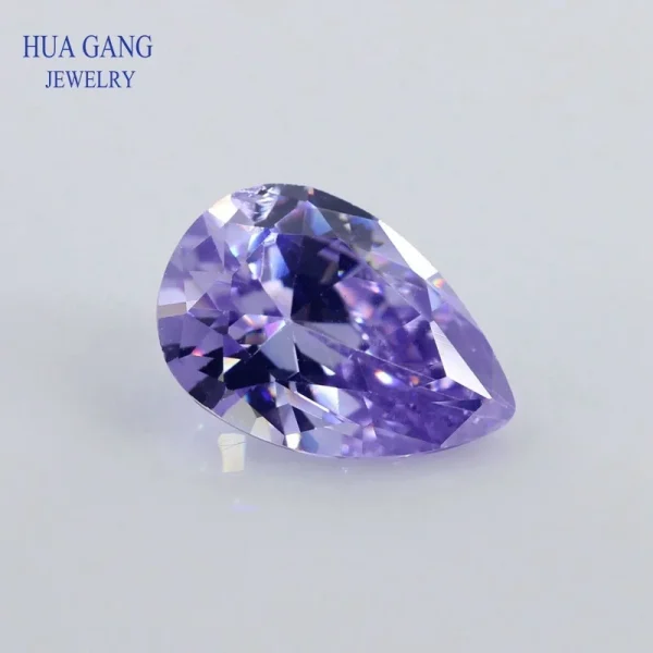Multicolor Pear Shape Cubic Zirconia Stone Loose  Synthetic Gems Beads CZ Stones For Jewelry 2x3~13x18mm AAAAA - Image 13