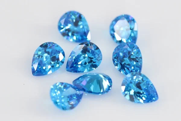 Multicolor Pear Shape Cubic Zirconia Stone Loose  Synthetic Gems Beads CZ Stones For Jewelry 2x3~13x18mm AAAAA - Image 47