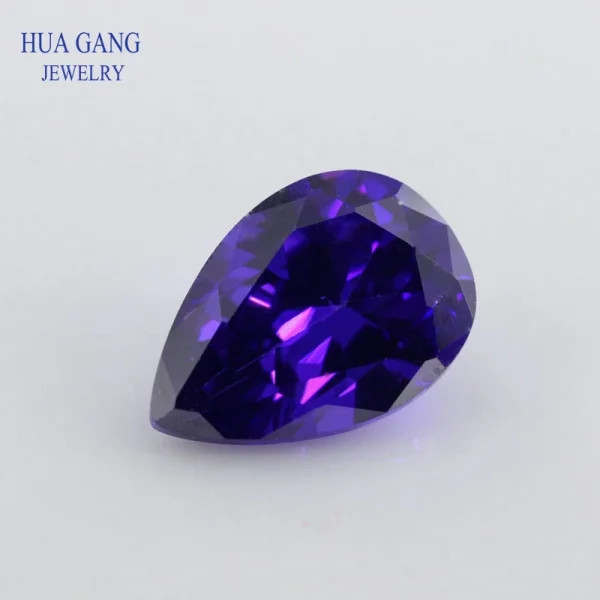 Multicolor Pear Shape Cubic Zirconia Stone Loose  Synthetic Gems Beads CZ Stones For Jewelry 2x3~13x18mm AAAAA - Image 16
