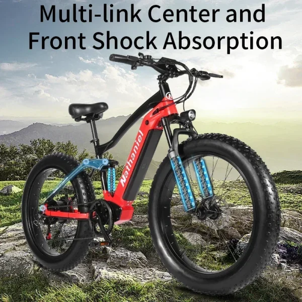 CHINA US 1000W Off-road Electric Bike 26 inch 4.0 Fat Tire Outdoor Sports Mountain Bike 20Ah Battery Adult Bike 40km/h ebike - Image 4