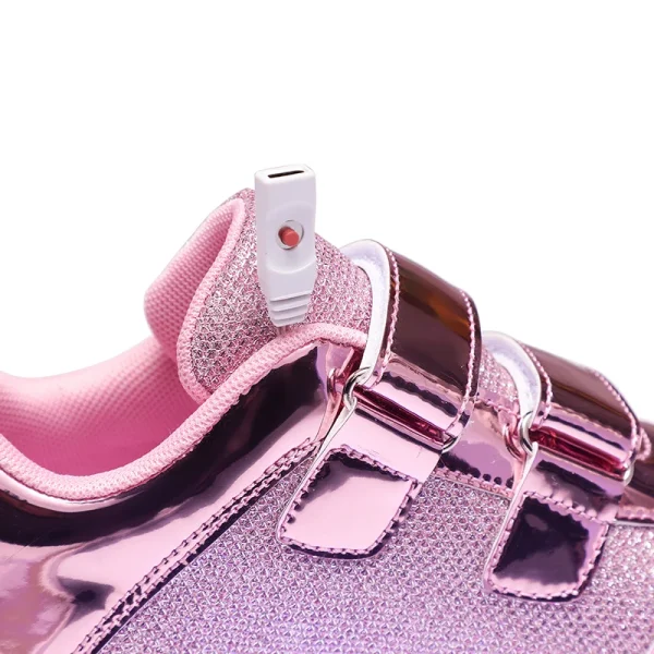 Flashing roller Shoes With Skates Parkour For Children 4 Wheels Roller Skate Shoes For Kids Girls and Boys Casual Sneakers - Image 6