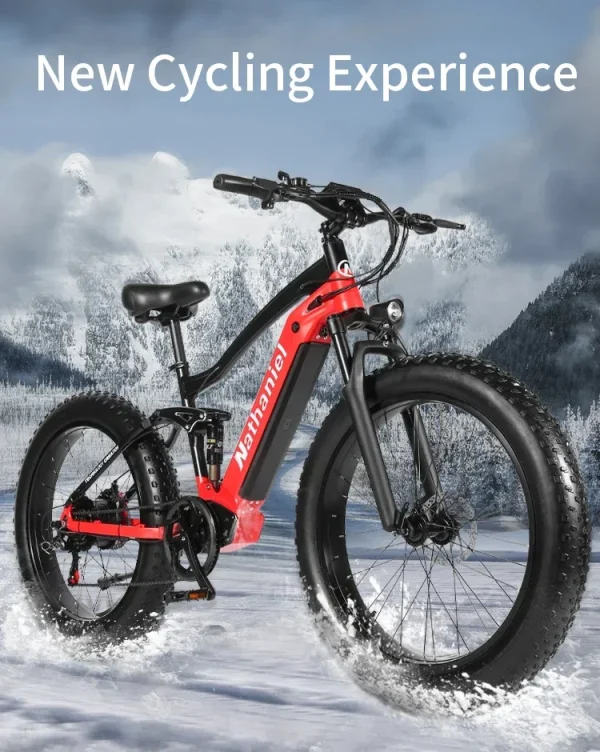 CHINA US 1000W Off-road Electric Bike 26 inch 4.0 Fat Tire Outdoor Sports Mountain Bike 20Ah Battery Adult Bike 40km/h ebike - Image 12