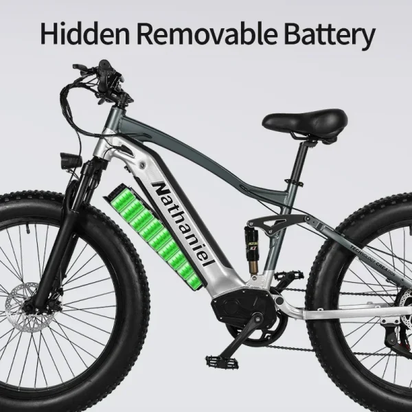 CHINA US 1000W Off-road Electric Bike 26 inch 4.0 Fat Tire Outdoor Sports Mountain Bike 20Ah Battery Adult Bike 40km/h ebike - Image 5