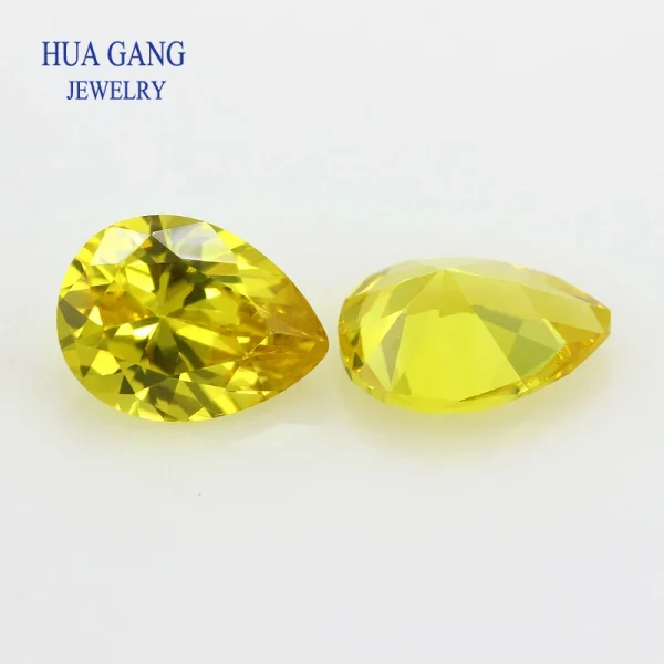 Multicolor Pear Shape Cubic Zirconia Stone Loose  Synthetic Gems Beads CZ Stones For Jewelry 2x3~13x18mm AAAAA - Image 4