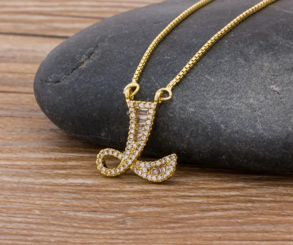 Luxury Gold Color A-Z 26 Letters Necklace CZ Pendant for Women Cute  Initials Name Necklace Fashion Party Wedding Jewelry Gift - Image 51
