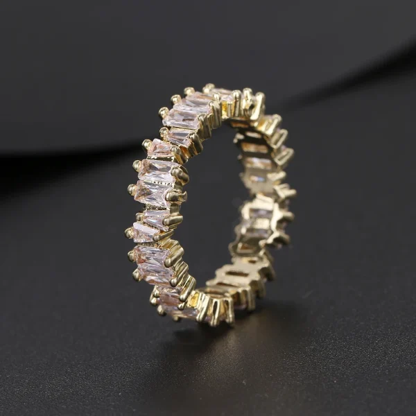 Fashion Luxury Charm CZ Zirconia Eternity Wedding Engagement Finger Rings for Women Green Multicolor Crystal Jewelry - Image 19