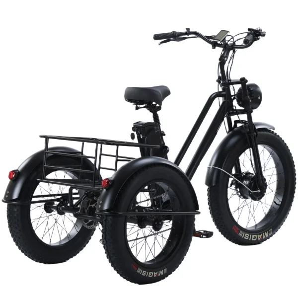 New Electric Tricycle 500W48V20AH Lithium battery Ebike Large Storage Basket Leisure Elderly Cargo Electric Bicycle Mileage 50KM - Image 12