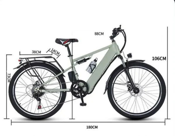 Wholesale E-bike 26 Inch Electric Bicycle High Speed 350w Electric City Bike for Men - Image 11