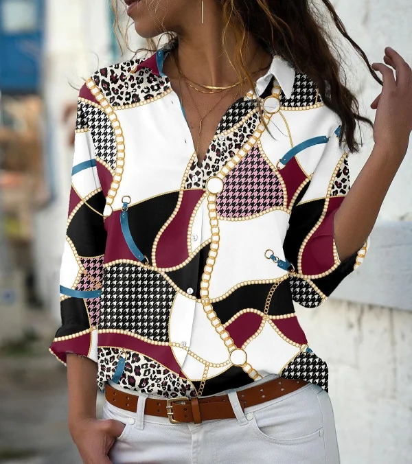 Elegant Long Sleeve Women Shirts Casual Loose Large Size Shirts Women Fashion Tops Women - Image 6