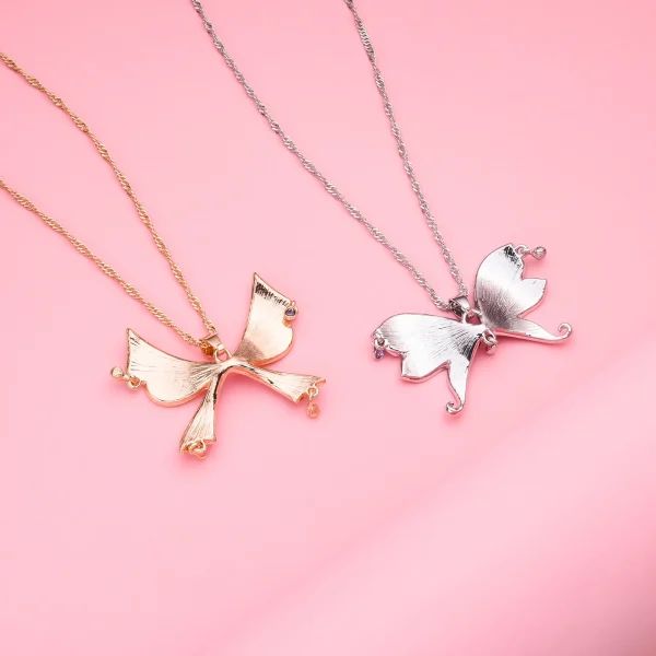 Zircon Butterfly Necklace Big Size Light Luxury Pandant Colorful Insect Dating Wedding Party Jewelry For Women Girls Gift - Image 20
