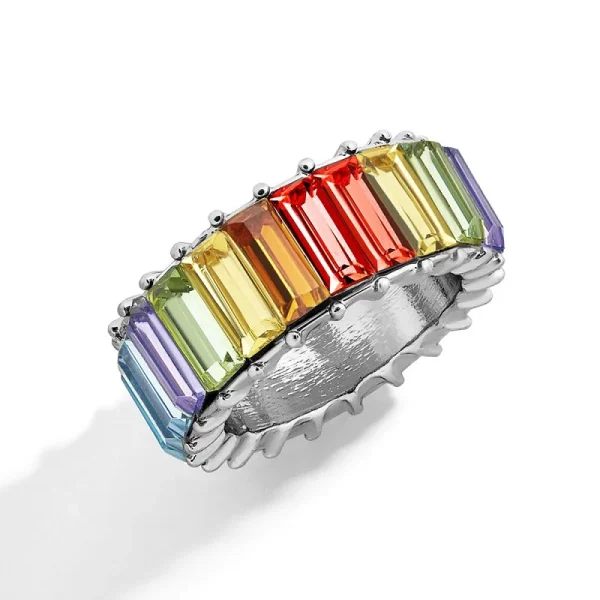 Fashion Luxury Charm CZ Zirconia Eternity Wedding Engagement Finger Rings for Women Green Multicolor Crystal Jewelry - Image 16