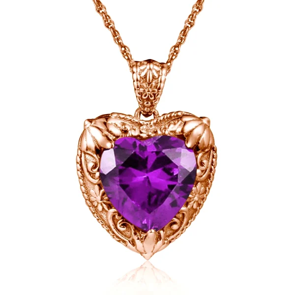 Szjinao Gold Red Ruby Heart Necklace For Women With Stone 15*15mm Victorian Pendant Royal Luxury Jewelry Valentine Day Gift Sale - Image 13