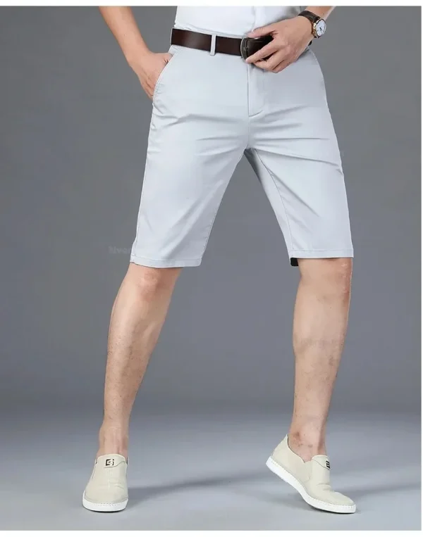 Men Business Shorts Summer New Cotton Casual Pants Classic Brand Soft Fashion Comfortable Male Clothing Shorts Boardshorts - Image 48