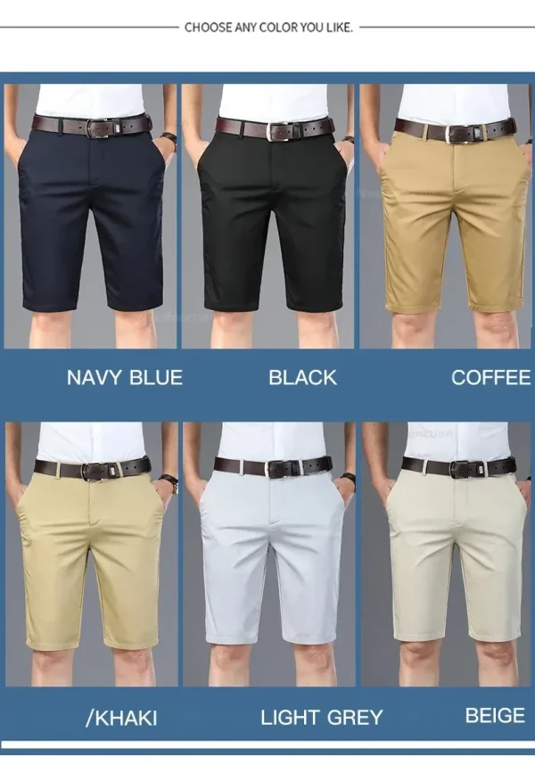Men Business Shorts Summer New Cotton Casual Pants Classic Brand Soft Fashion Comfortable Male Clothing Shorts Boardshorts - Image 23