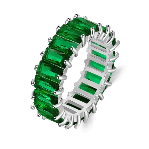 Fashion Luxury Charm CZ Zirconia Eternity Wedding Engagement Finger Rings for Women Green Multicolor Crystal Jewelry - Image 22
