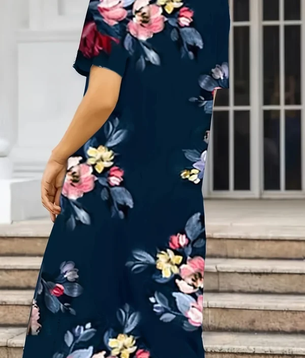 Fashion Elegant Women Dress Loose Casual Dress Women Printed Dress New Temperament - Image 5
