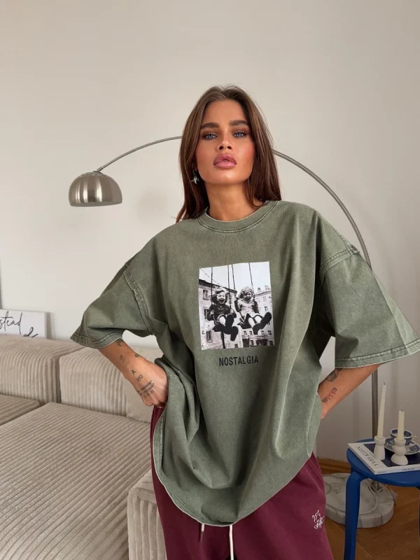Sumuyoo 100% Cotton Women's Retro Printed T-shirt Men Vintage Short-sleeve Wax printing T Shirts Fashion Hip Hop Loose Tees - Image 26
