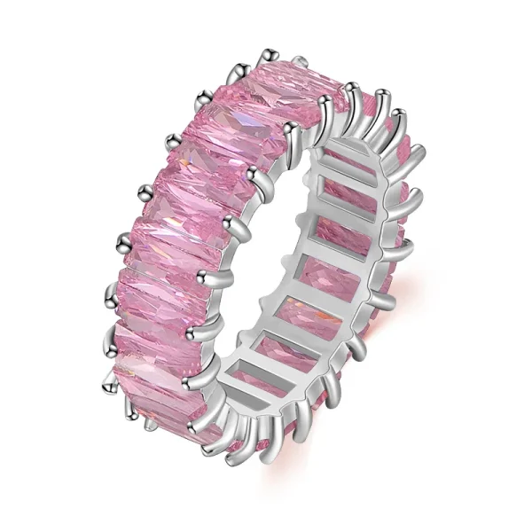 Fashion Luxury Charm CZ Zirconia Eternity Wedding Engagement Finger Rings for Women Green Multicolor Crystal Jewelry - Image 8