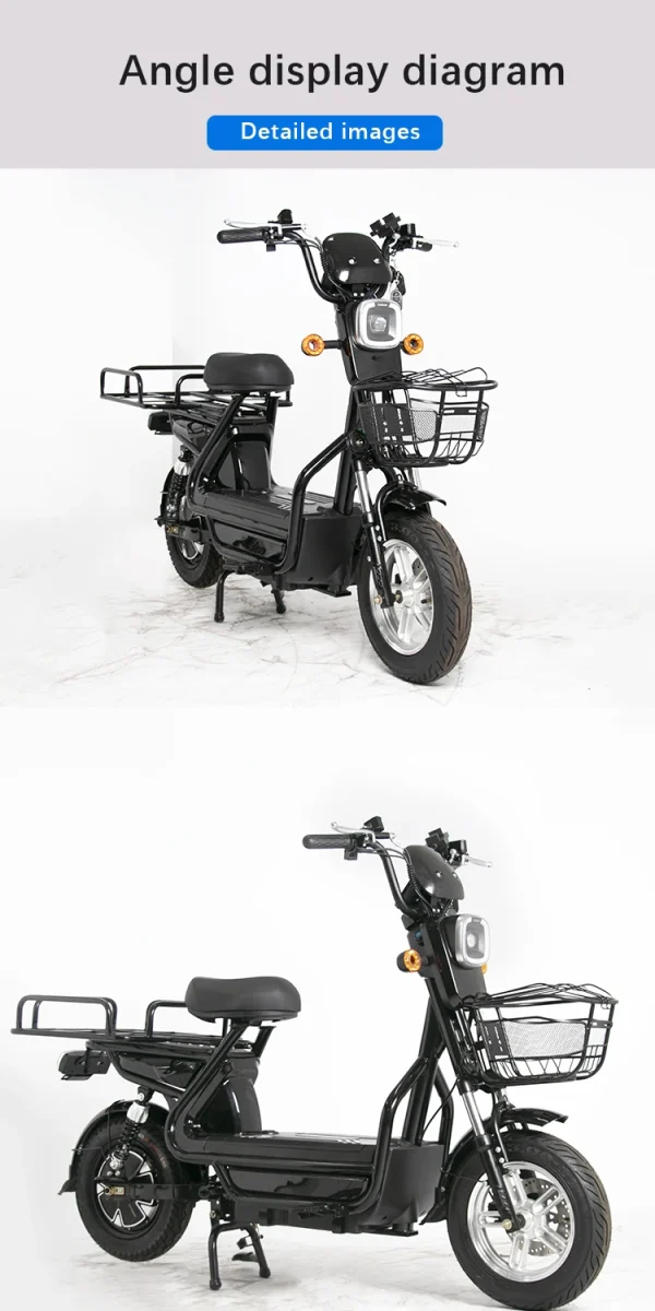 City electric scooter 500W electric motorcycle remote control alarm battery electric bicycle for adult - Image 15
