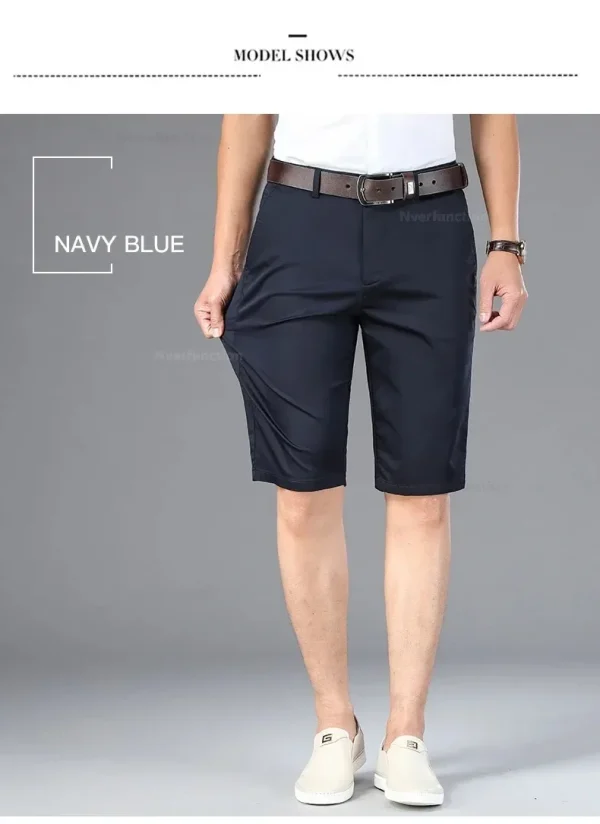 Men Business Shorts Summer New Cotton Casual Pants Classic Brand Soft Fashion Comfortable Male Clothing Shorts Boardshorts - Image 26