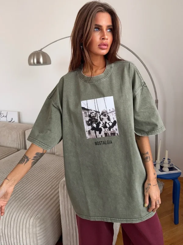Sumuyoo 100% Cotton Women's Retro Printed T-shirt Men Vintage Short-sleeve Wax printing T Shirts Fashion Hip Hop Loose Tees - Image 31