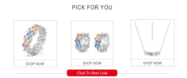 WES 925 Sterling Silver Rainbow CZ Rings for Woman Geometric Crystal Gemstone Wedding Jewelry Birthday Gift for Mom Wholesale - Image 14