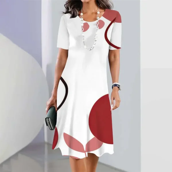 New Geometric Curve Graphic Print Women's Dresses Elegant Dresses Summer Dresses Plus Size Female Fashion Free Shipping - Image 11