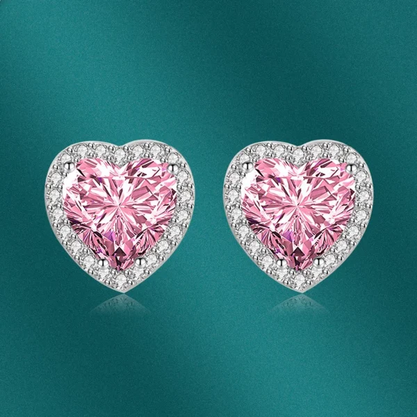 Heart-shaped Moissanite 925 silver jewelry earrings for woman Luxury Fashion jewellery woman 2025 new products Banquet jewelry - Image 7